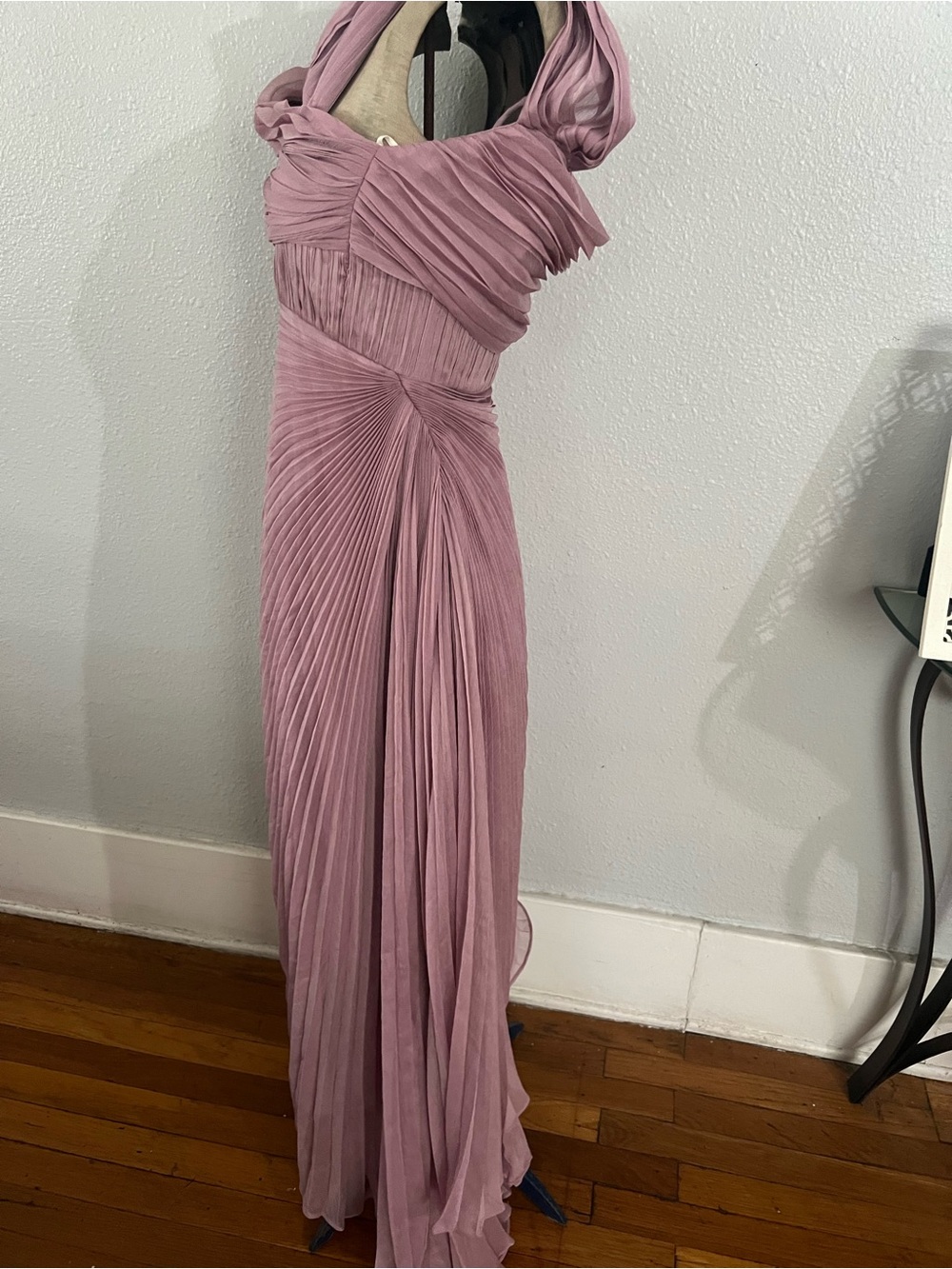 AMUR Joelle Pleated Drape Dress Size 2P 
Retails $649 NWT - Picture 7 of 10